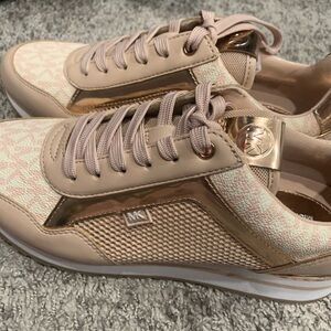 Michael Kors Rose Gold Trainer Sneakers
